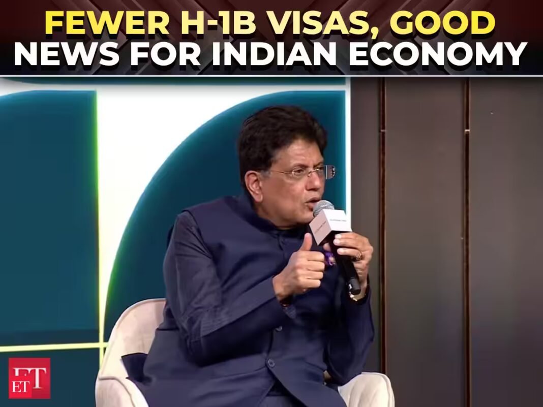 Every H-1B visa not granted is a big win for India: Piyush Goyal | ET Startup Awards 2026 – The Economic Times Video Every H-1B visa not granted is a big win for India: Piyush Goyal | ET Startup Awards 2026 – The Economic Times Video
